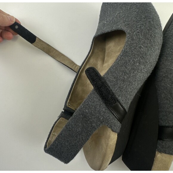 OTBT Springfield Mary Jane Wedge Slingback Gray Close Toe Clog Comfort Women 9.5 - Picture 13 of 14